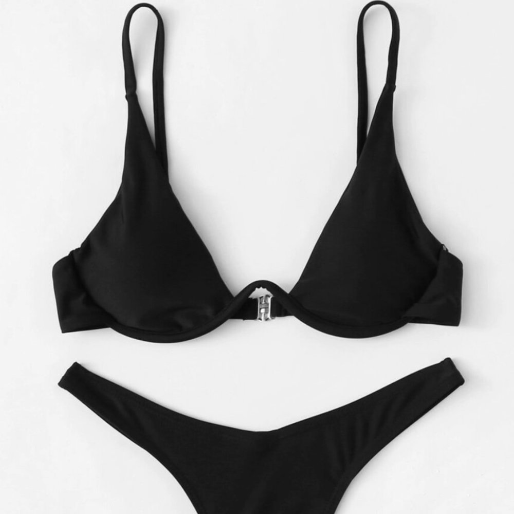 Black Underwire Bikini Swimsuit- BRAND NEW!